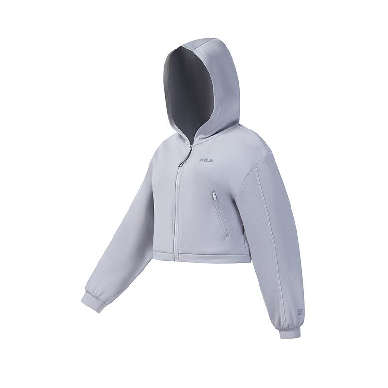 Fila Фитнес Мода Минималистичный Личность Модный Спортивный Тренировка Повседневный Универсальный Удобный Короткий Худи на Молнии Толстовка A11W611510FGY S