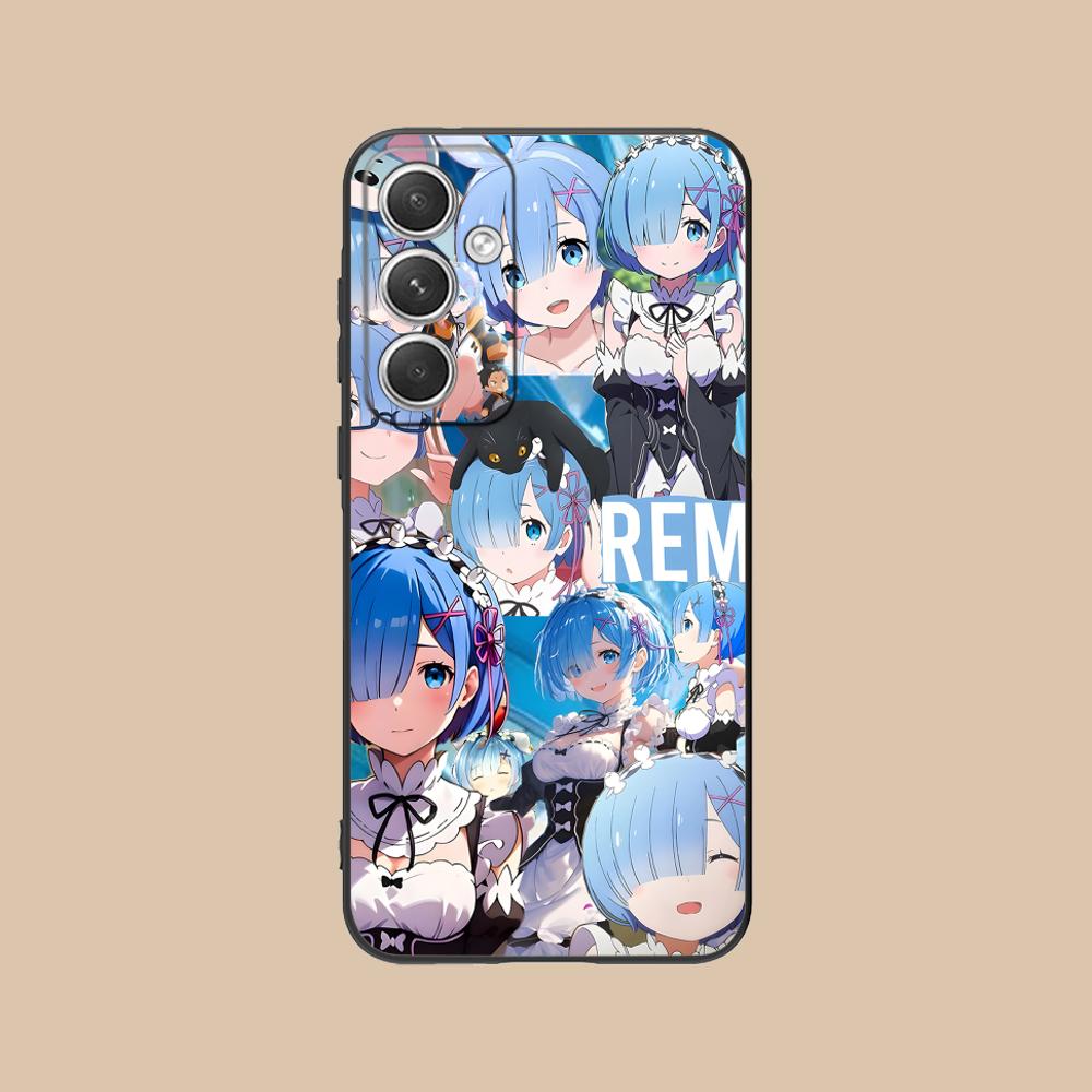 ReZero Rem Waifu Mobile Phone Case for Samsung Galaxy S26 S25 S24 S23 S22 S21 S20 Note20 Plus FE Ultra Colorful Cover Cellphones