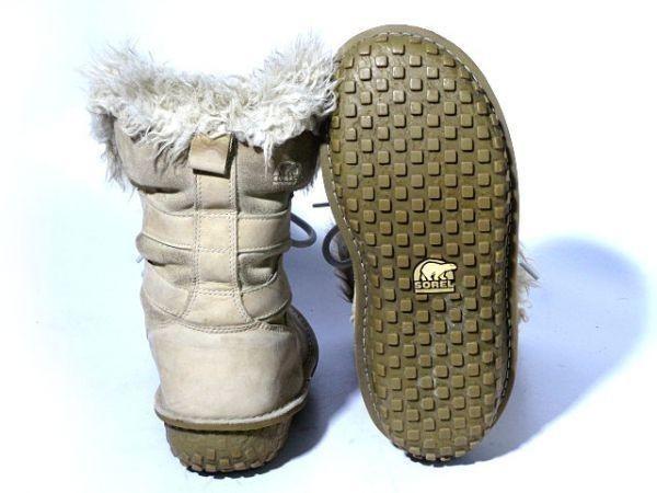 Sorel /Women’s Thinsulate Waterproof Snow Boots/USA8/24.5cm/Beige/(USED)