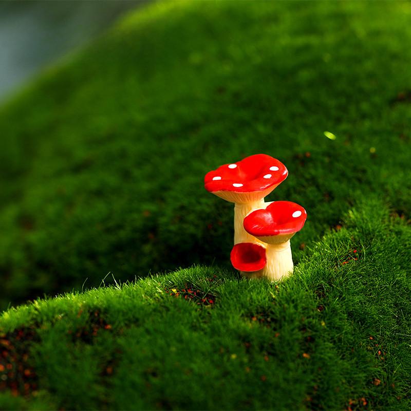 Realistic Resin Mushroom Cluster Miniature Decorative Art For Diy Gifts