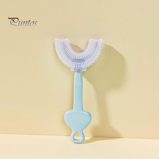 Healthy U-Shaped Anti-Slip Toothbrush Children 360 Degree Soft Oral Care Brush for Newborn