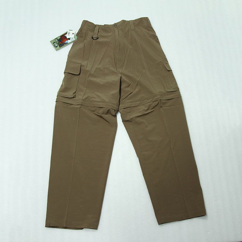

Fashion Quick-Drying Multi-Pocket Detachable Ultra-Thin Casual Pants Brown Size 38 Waist 66.67cm 300.00 cm-100.00 cm 2