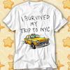 Ich habe meinen Trip nach NYC überlebt New York City Spider Tom Gelbes Taxi Meme Film T-Shirt 469