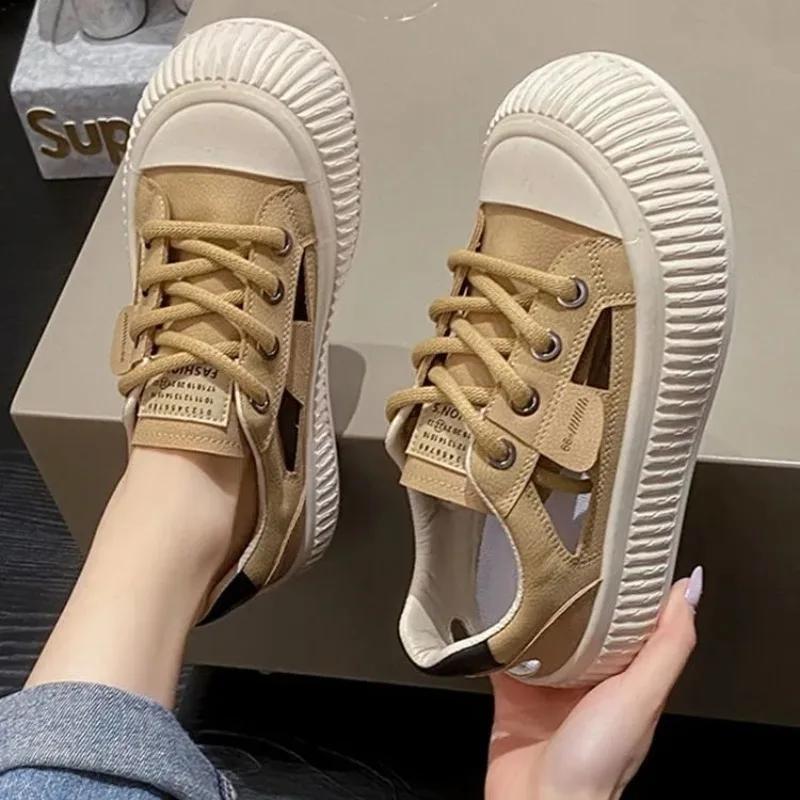 Lace Up Round Toe Shoes for Women Offers Walking New Arrival 2025 Fashion Comfortable and Elegant Korean 39 Woman Footwear Sale