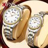 OuFanni Fashion Luminous Quartz Elderly Watch with Large Dial & Calendar