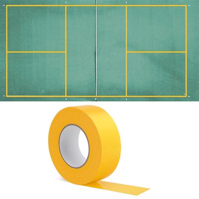 Taśma do boiska do pickleballa na zewnątrz 20M Wielofunkcyjna taśma do oznaczania podłóg sportowych Cięta dowolnie Taśma do boiska do koszykówki i tenisa Artykuły sportowe
