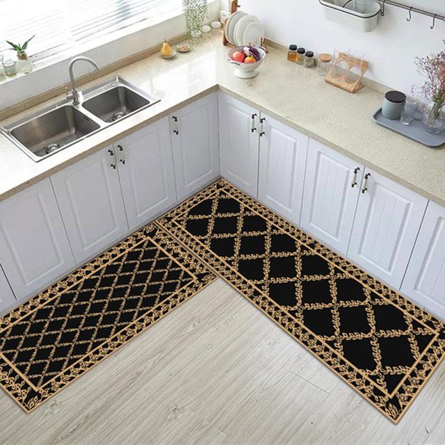 Nordic Style Cooking Space Mat Floor Carpet House Hold Carpet Easy Long Strip Door Mat Modern Style Entrance Doormat Home Decor
