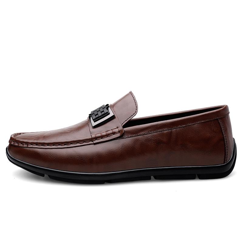 

Fashion Autumn Winter Genuine Leather Men s Formal Business Office Leather Shoes Texture Handmade Soft Comfortable Casual Men s Shoes 45
