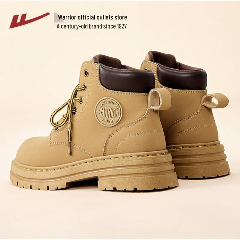 Women s Warrior Martin Boots - 2025 Spring British Style Outdoor Mountaineering Short Boots, Unisex, Big Yellow. 44 Men