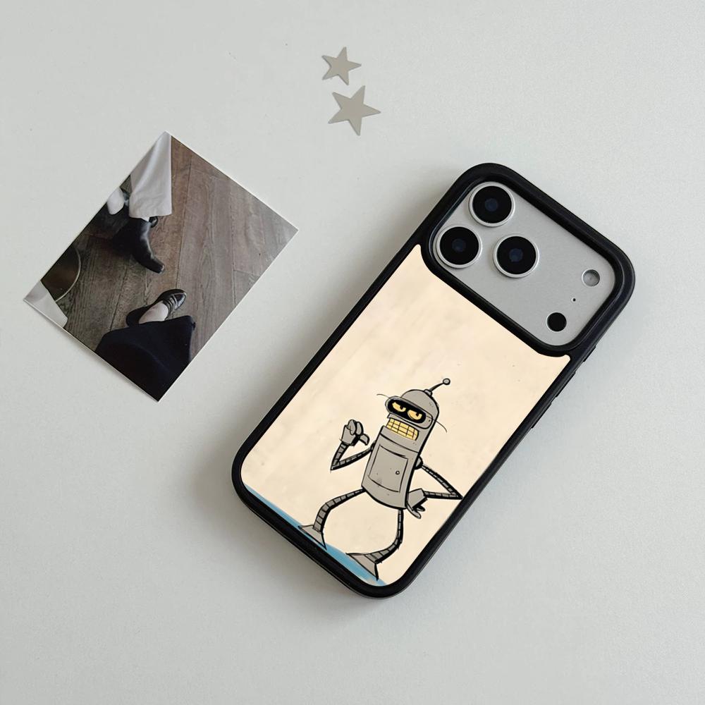 F-Futurama Anime B-Bender Phone Case For IPhone 17 Air 16 15 14 Plus 13 12 11 Pro Max Dual Tone Hard PC Fashion Protective Cove