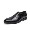 Men's Large Pointed Toe Leather Slip-on Shoes - Business, Formal, Wedding, Office Derby