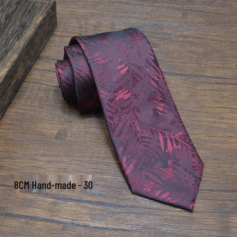 Men's Elegant Floral Pattern Tie: Fashionable Wedding & Banquet Accessory