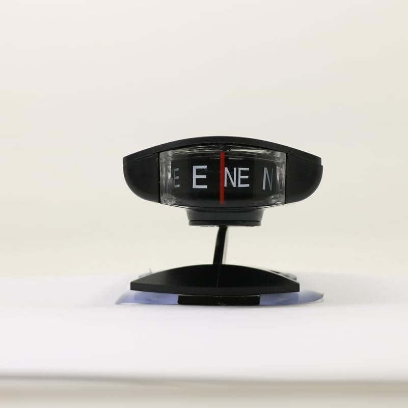 Компактный автомобильный компас на присоске и с клейкой основой, Навигационный шар для приборной панели и лобового стекла, Указатель направления для автомобиля, Практичный автомобильный аксессуар