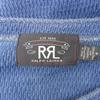 RRL Men's Long Sleeve Henley Top, 100% Cotton, Blue, Size M Tops M blueUsed