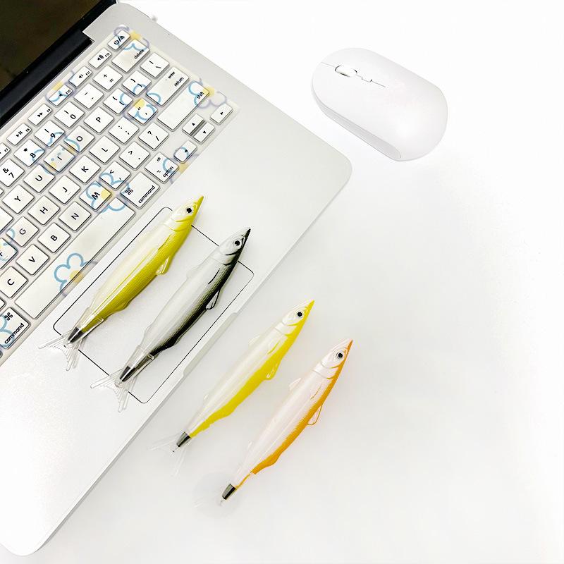 Fish-Shaped 0.7mm Ballpoint Pen for Kids - Portable Continuous Ink Pen for Office and School Use