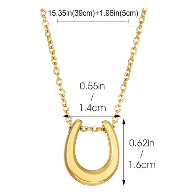 U shaped Charm Necklace Horseshoe Charm Necklace Wedding Jewelry Accessories for Women Girl Birthday Valentine