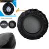 Universal Black Pvc Tire Cover For Cars Durable 0.7mm Thickness, Available In 14", 15", 16", 17" Sizes