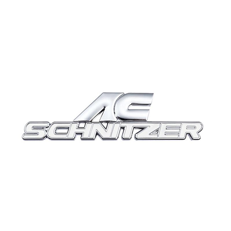 1Pcs 3D Metal AC SCHNITZER Emblem Badge Car Sticker Accessories For BMW X5 X1 E46 E90 E60 F10 F30 E39 E36 F20 E87 E92 F31 E30 ud2