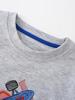 26-Year Boy's Long-Sleeve Round Neck Embroidered Karting T-shirt - Casual Autumn/Winter Fashion for Children