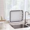 Foldable Dish Rack Space Saving Countertop Organizer Foldable Cutlery Rack Portable Kitchen Storage Drying Solution