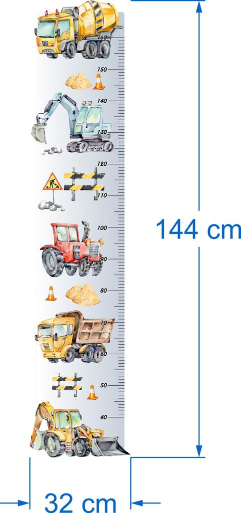 Height Measure Sticker - Construction