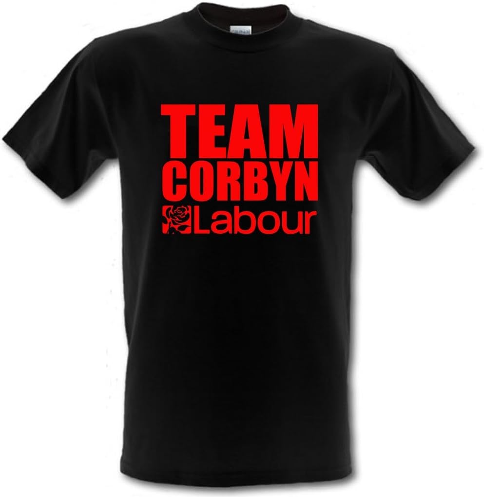 Team Corbyn Vote Labour General Election Jeremy Corbyn Heavy Cotton t-Shirt Colours M чёрный
