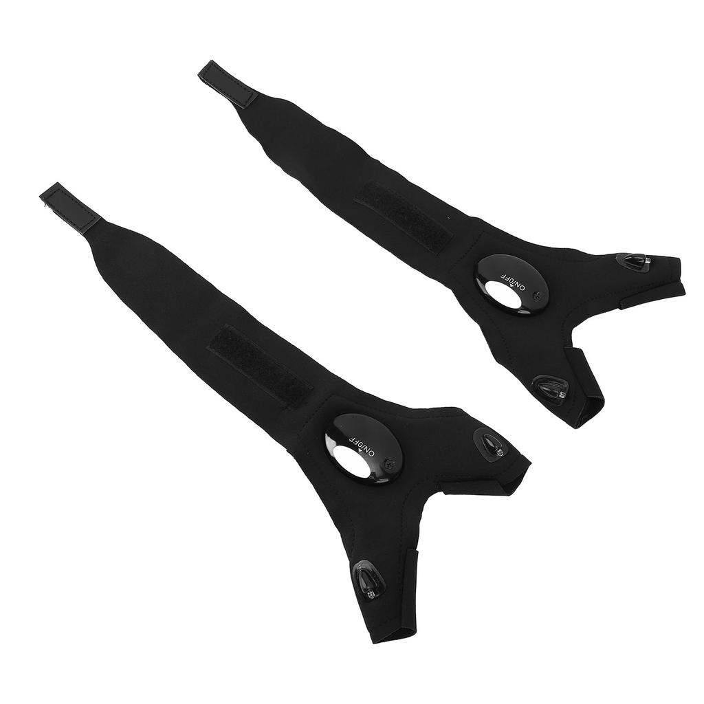 Industrial LED Flashlight Gloves Waterproof Adjustable Fingerless Glove Lights for Electricians Mech