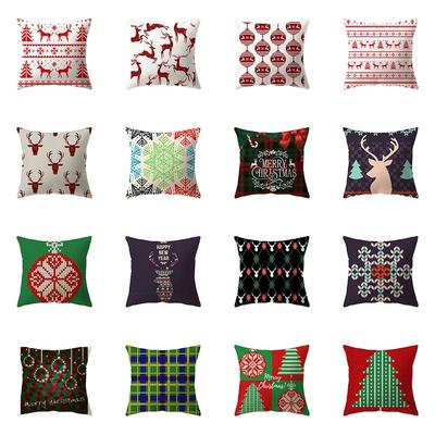 Weihnachtsdekoration Thema Druckmuster Kissenbezug Haus Wohnzimmer Sofa Kissen