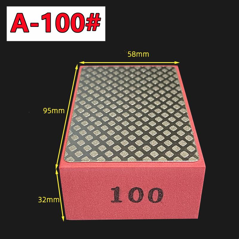 60/100/200/400# Diamond Hand Polishing Pads Tile Glass Abrasive Grinding Block Pad Stone Marble Ceramic Abrasive Sanding Disc