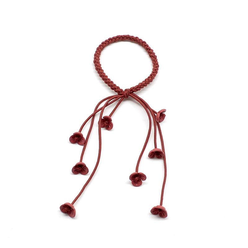 

1 шт. модный полевой цветок с подвеской аксессуары для волос женская резинка для волос головной убор для девочек эластичная повязка для волос конский хвост красный