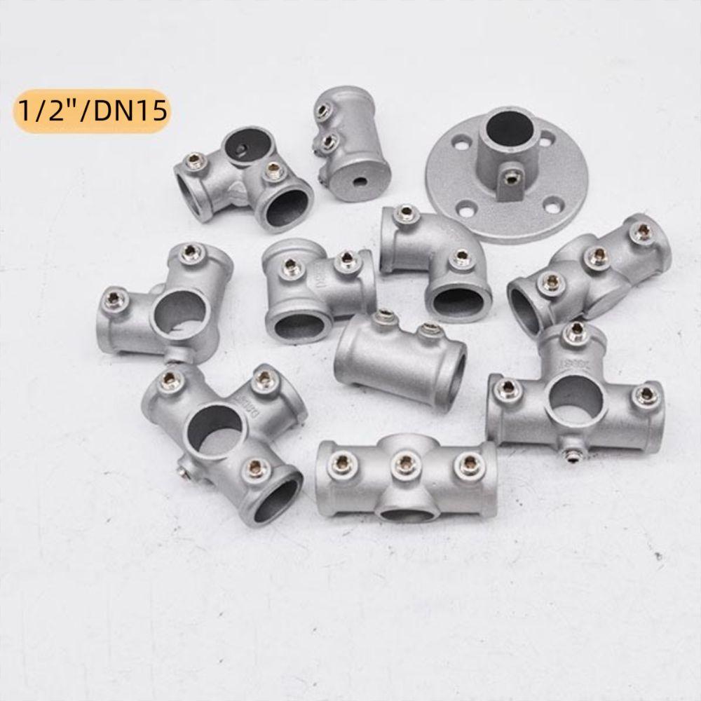 1\2''/3\4"/1'' Frame Fasteners Fixed Buckle Circular Pipe Connector  Steel Tube Shelf