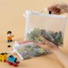 3Pcs Storage Bag Mesh Zipper Toy Building Block Puzzle Sub-Package Children Particle Zipper Transparent Finishing Storage