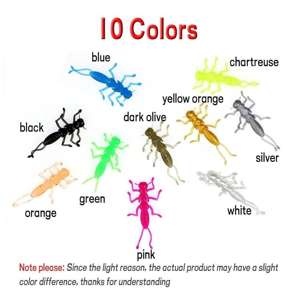 20pcs Soft Material Fishing Bait Creek Fishing Bluegill Lure 2025 Trout Lure  Perch Fishing