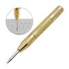 5Pc Titanium Coated High Speed Steel Step Drill Bits with 1Pc Automatic Center Punch for Drilling Sheet Metal Step Drill Bit Set