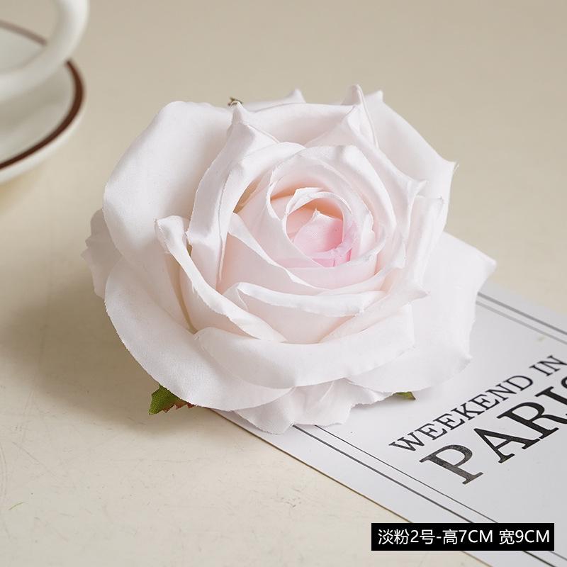 

Wholesale of simulated silk cloth doermei flower head, wedding arrangement flower material DIY flower wall gift box to make fake flower head світло-рожевий колір