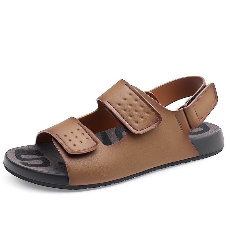 Fashion Genuine Leather Men Sandals Fashion Outdoor Casual Sport Sandals High Quality Business Sandals for Men Summer New Beach Slippers