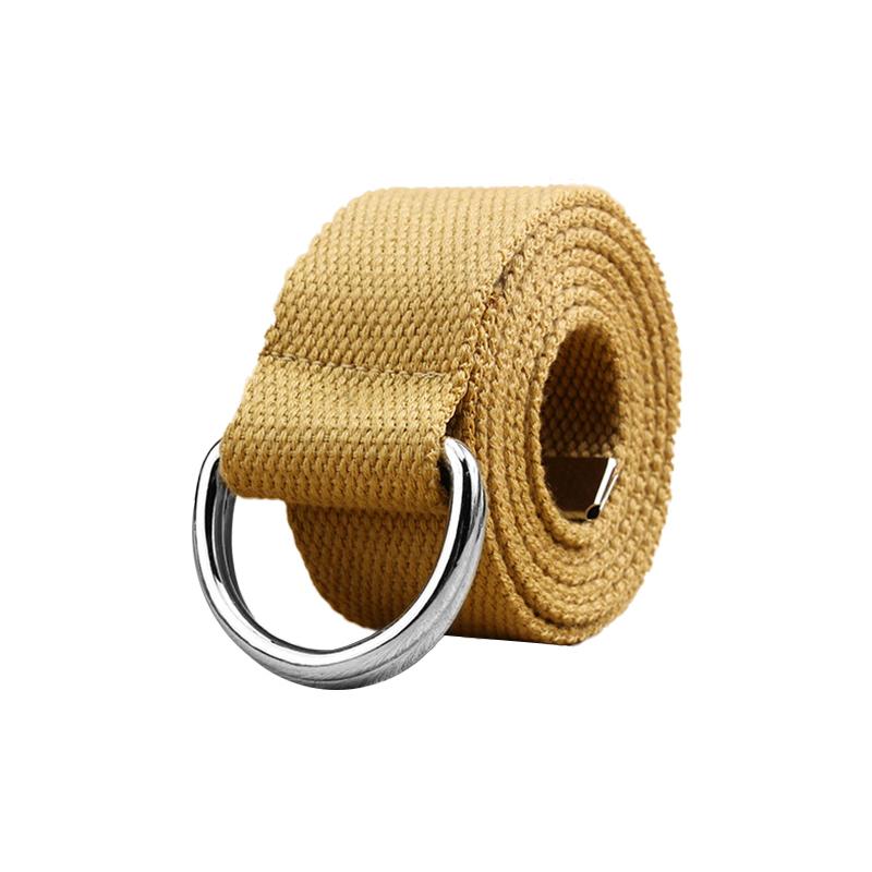 1ks Nylon/Slitina Ležérní Jednobarevný Módní Široký Pásek s Dvojitou D-kroužkovou Sponou Pánský/Dámský k Džínům