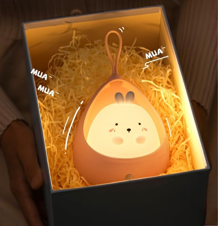 YAVINCOL Nursing Light Night Light Bunny Pants Light Squishy Room Indirect Lighting Stylish Smart Bedside Lamp LED Motion Sensor USB Charging Night