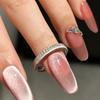 Vintage Light Luxury Matte Brushed Rings for Women   Single Row Diamond Circle Exquisite Couple Style Ring Fine Jewelry
