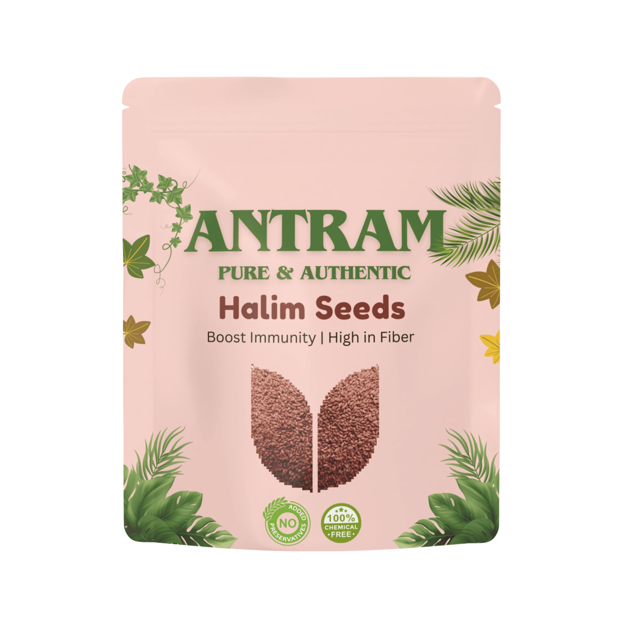 

ANTRAM Premium Halim Seeds 400gm Aliv Seeds for Hair Growth and Wellness Rich in Iron Protein Fiber and Omega 3 Natural Garden Cress Superfood No
