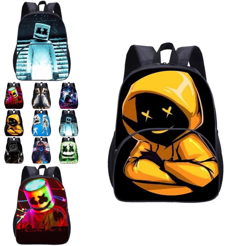 Trendy Dj Marshmello Kids Backpack With High Capacity And Breathable Design