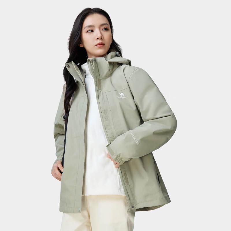 CAMEL Women's 3-in-1 Fleece Lined Hiking Jacket