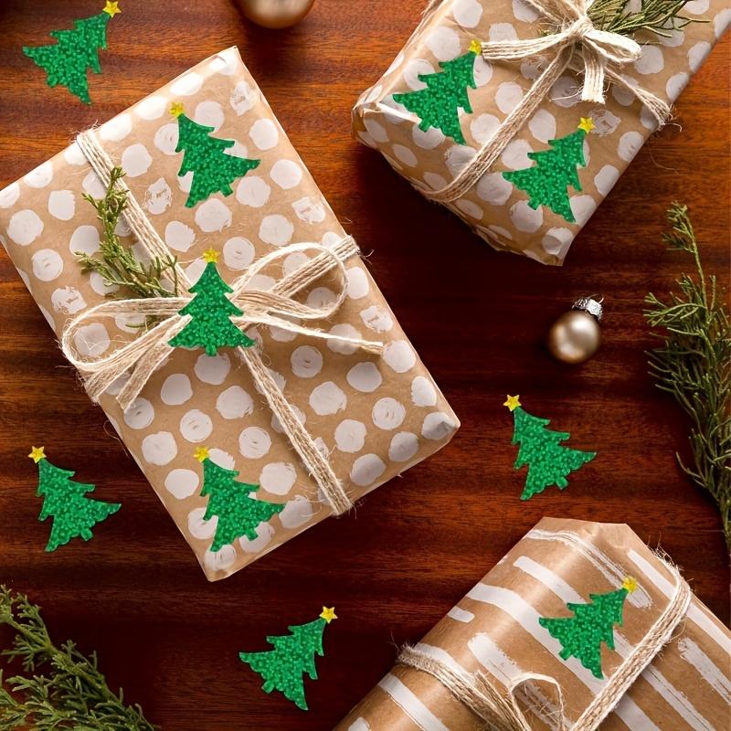 500Pcs/Roll Of Christmas Holiday Candy Gift Stickers, Decorative Christmas Hat Stickers, Sealing Stickers