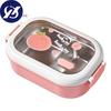 1000 ml Lunchbox, mikrowellengeeignet, großes Fassungsvermögen, hitzebeständiges Fach, Obstdruck, Studenten-Bento-Box, Firmengebrauch