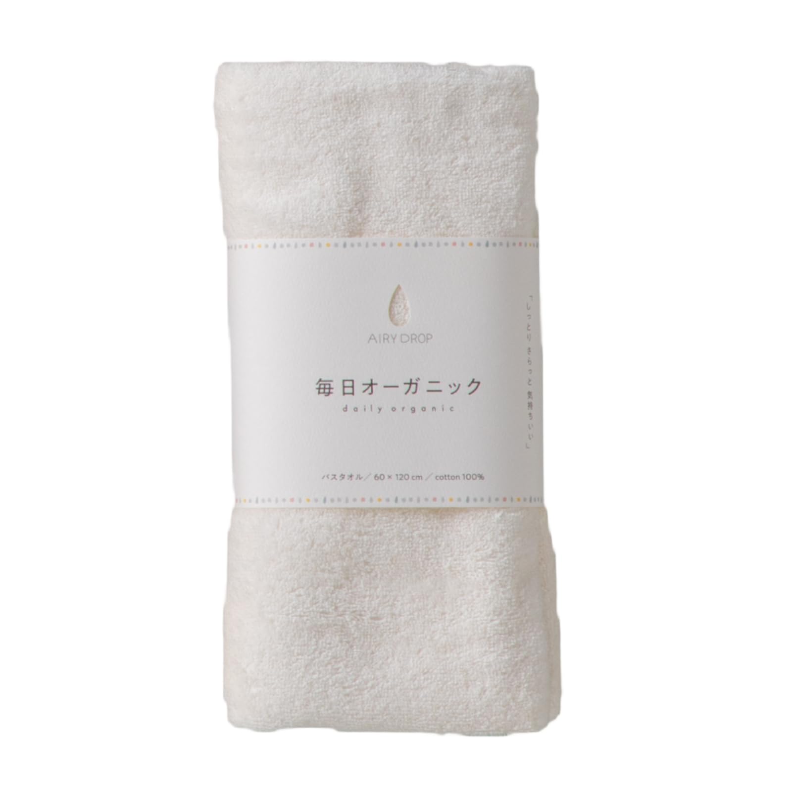

FUJIEI AIRY DROP Daily Organic Bath Towel White in Soft and perfect for everyday with a pleasant feel and excellent Made of gentle enough for a белый