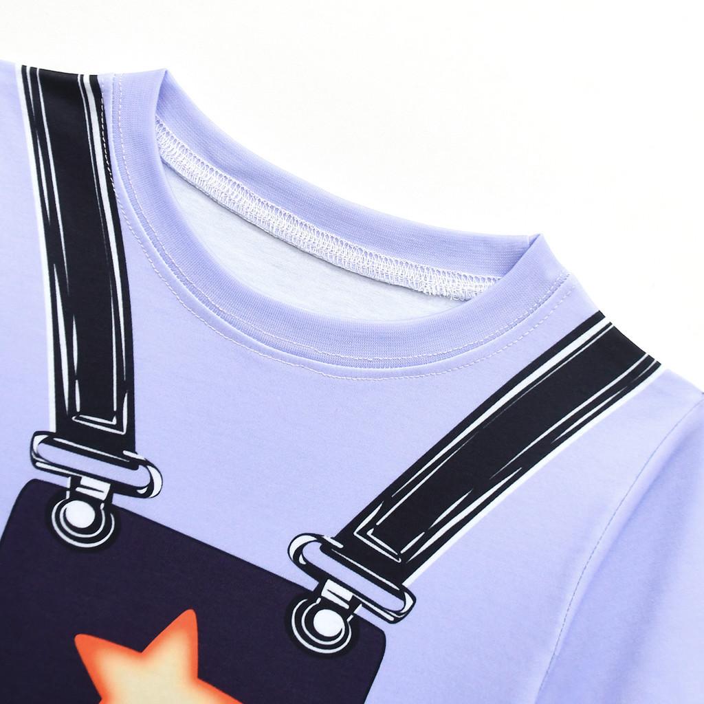 19778 Kids Girls Lily Lovebraids Printed Short Sleeves Round Neck T-Shirt Top Shorts Sets