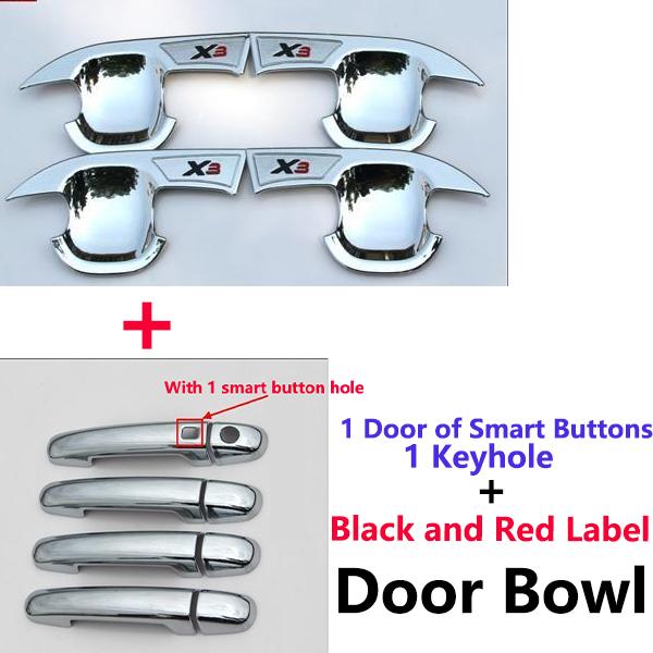 For Geely Yuanjing X3 Accessories GX3 Pro 2024 2017~2025 Covers Chrome Door Handle Anti-Scratch Damage Stickers Car Accessories
