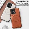 Wireless Charging Magnetic Case for Realme 15 Pro 5G Protective Cover PU Leather Hard Back Shell Coque Funda