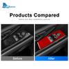 Echter Weicher Karbonfaser-Aufkleber für Toyota Supra GR A90 A91 MK5 2019 2020 2025 2025 2025 2025 Auto Tür Fenster Schalter Knopf Panel