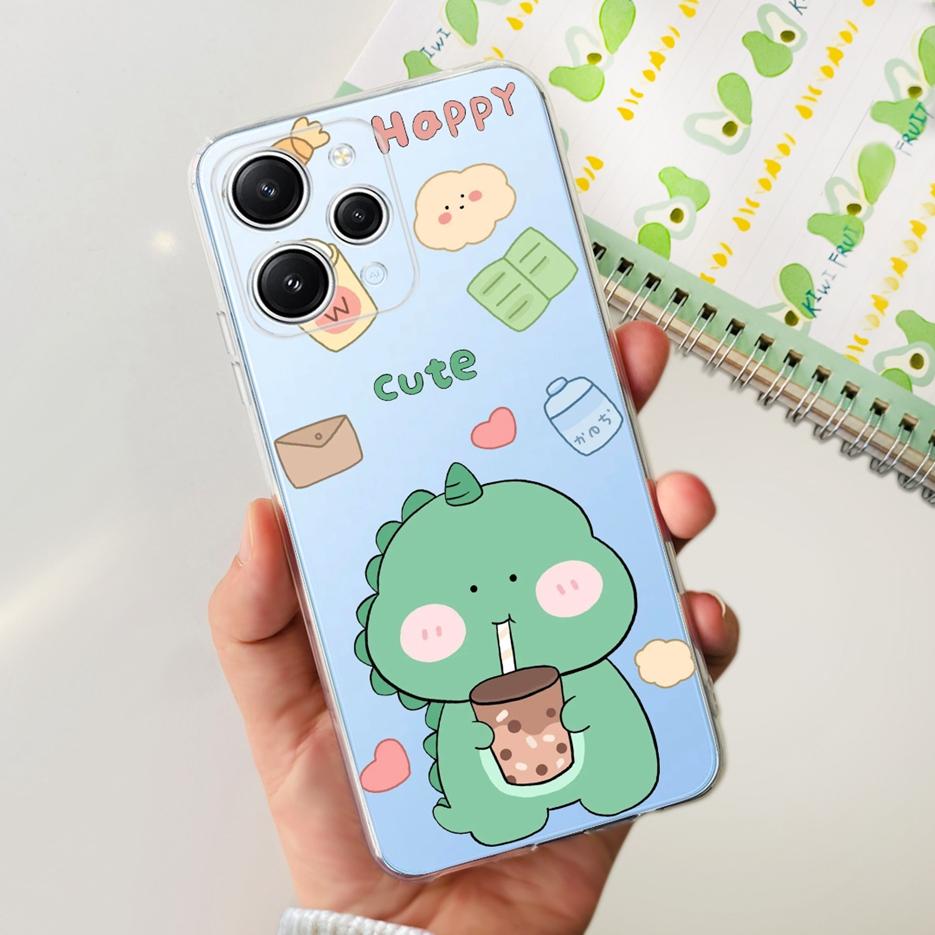 For Xiaomi Redmi 12 Case 2023 New Fashion Painted Cover Clear Silicone Phone Case For Xiaomi Redmi 12 Redmi12 Soft Fundas Bumper